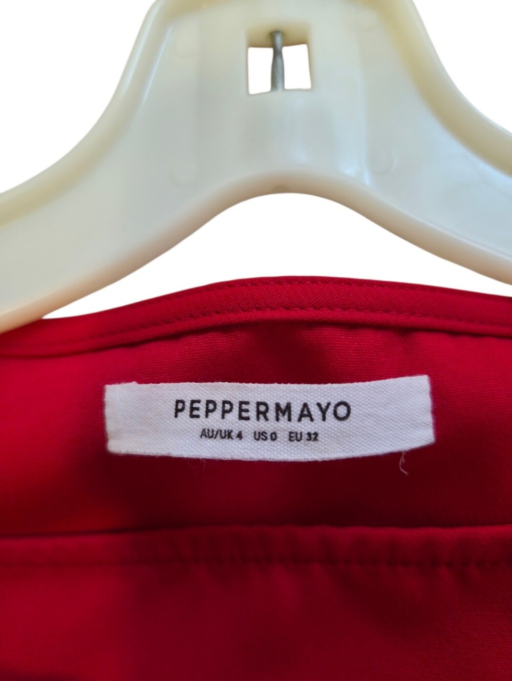 Peppermayo Red Side Cutout Buckle Mini Dress Women's AU/UK 4 US 0 Bodycon Party - Picture 5 of 7